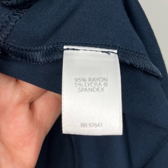 J. Jill Wearever Collection Blue Pink Floral Dress Transitional V Neck‎ Cozy LP - Picture 3 of 7